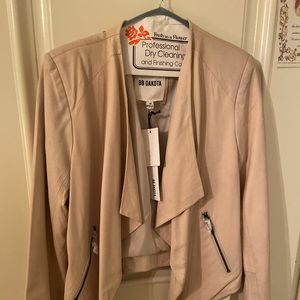 BB Dakota Light Pink/Dusty Rose Leather Jacket